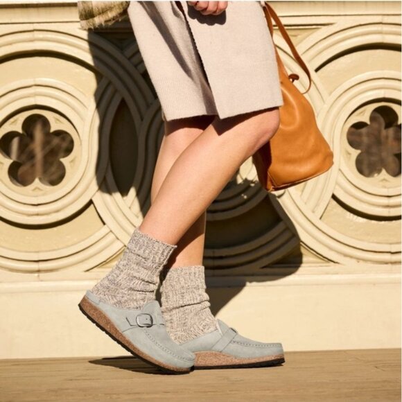 BIRKENSTOCK Buckley NARROW Shearling fur Clogs Mules Moccasin shoes NEW 39 8-8.5 - Picture 5 of 5